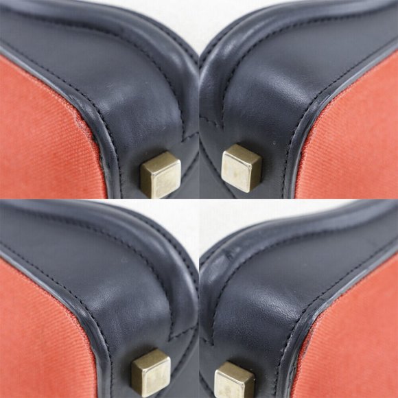 CELINE Luggage Handbag Micro shopper Tricolor black/Orange / beige - Picture 5 of 8